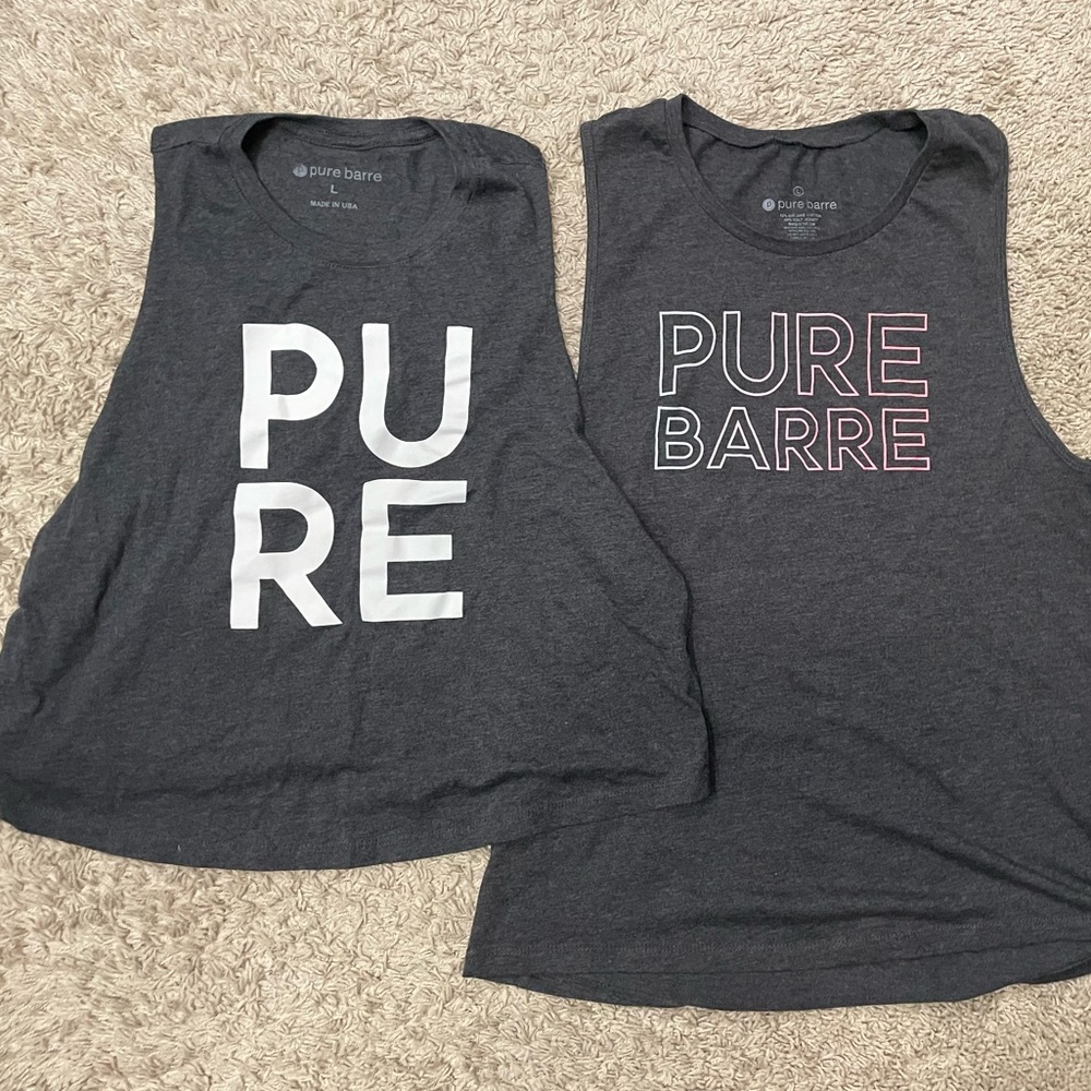 4 Pure Barre Tanks, Size Large, Price is for all 4